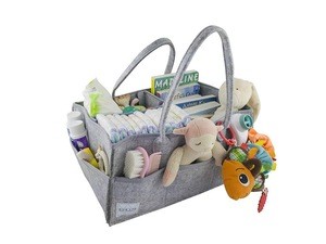high quality diaper caddy organizer portable felt diaper bag for baby hanging diaper caddy basket