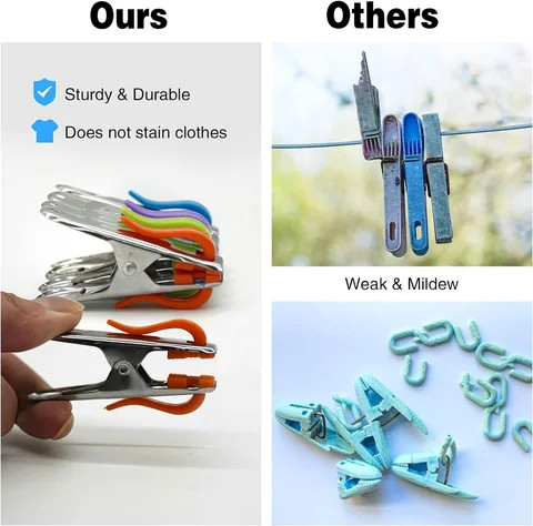 Buy High Quality Heavy Duty Laundry Clothes Pins With Springs Air ...
