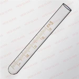 High quality lab glassware 3.3 boro material glass test tube without rim