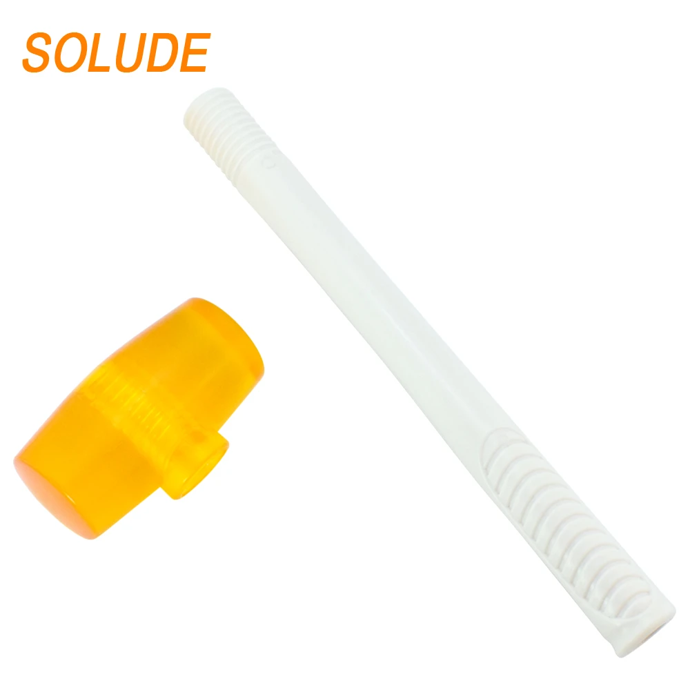 High quality lightweight two side fiberglass non slip handle round rubber mallet hammer for crafts jewelry flooring