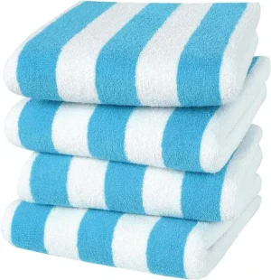 High quality Oversized Golf cotton beach towel with large stripes wholesale from Karur