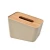 Import High quality plastic tissue box with wooden bamboo cover lid from China
