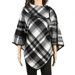 High Quality Wholesale Warm Women's Knitted  Plaid  Shawls