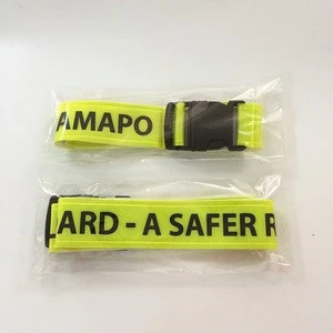 high quanlity customized long PVC safety reflective belt