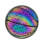 Holographic basketball balls reflective Rainbow glow basketball in the dark