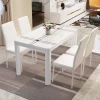 Home dining room furniture classic design simple modern stylish glass  square 6 seater dining tables