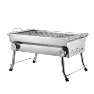 Home Portable Camping Barbecue Grill Folding Smokeless Stainless Steel Bbq Grill Charcoal