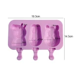 Homemade DIY Silicone Ice Cream Mold Popsicle Cartoon Ice Pop Maker