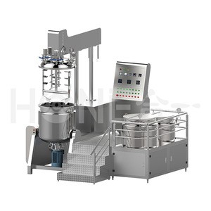 Hone cosmetic cream manufacturing machinery vacuum emulsifying mixing machine