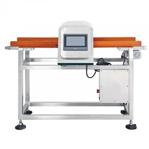 Horizontal food automatic industrial metal detector for food processing industry
