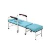 hospital convertible chair bed with 4 casters and 4 wheelless companions chair