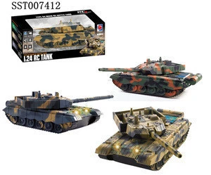Hot 1:24 size with 4 channel rc tank toys ,kids radio control toys