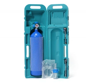 Hot clinic emergency  oxygen gas cylinder oxygenator small portable oxygen tank with suitcase