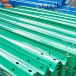 Hot dipped galvanized highway guardrail roadway safety w beam steel crash barrier
