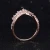 Import hot online sale wedding jewelry 18k Rose gold lab created diamond stone Crown band ring from China