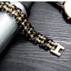Hot sale 316L stainless steel personalized color splicing man&#39;s bicycle chain bracelet