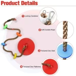Hot Sale Cheap Price Indoor Outdoor Kingdom Swing Seat Rope Swing with Platform Plastic
