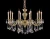 Import hot sale crystal European chandeliers top quality  with top crystal for hotel from China