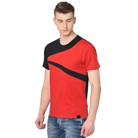 Hot Sale custom Design  Cut & Sewn Mens T Shirt Plus Size Slim Fit Mens tshirt Casual Plus Size Mens T-Shirts from Bangladesh