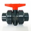 Hot sale DN32 pvc double union ball manual valve