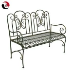 Hot Sale European Garden Backyard Decorative Metal Bench