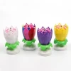 Hot Sale Lotus Musical Rotating Birthday Candle