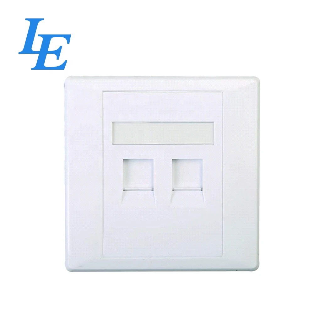 Hot Sale RJ45 Wall Sock 86*86 ABS Face Plate  for Network