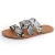 Import Hot sale  summer snake print slippers ladies flat sandals women shoes from China