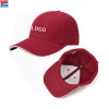 Hot sale top quality fashion 3d embroidery red baseball cap with logo