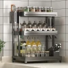 Hot sell household kitchen utensil drainer supplies over sink shelf dish drying plate storage spice rack organizer