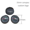 Hot selling 35mm Round Plastic Mini Compass/Pocket Compass/Orientation Compass