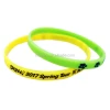 Hot Selling Fashion Thin Silicone Bracelet Band Custom Silicon Wristbands