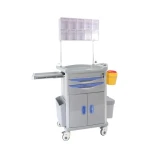 Hot Selling Hospital Medical Equipment ABS Nursing Car Medicine Emergency Trolley Mobile Modern Hospital Trolley