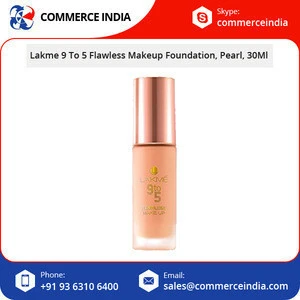 Hot Selling Lakme 9 To 5 Flawless Makeup Foundation in Pearl 30ml Bottle