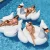 Import Hot Selling PVC giant Inflatable custom swimming Pool Float toy Swan Float lounge from China