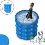 Hot Selling Save Space Round Refrigeration Silicone Ice Cube Bucket Mold,Silicone Ice Tube For Drink