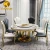 Import Hotel furniture marble dining table set modern dining table with restaurant chairs DT009 from China