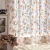 Import Hotel use European style grommet chrysanthemum pink curtain living room curtain set with valance from China