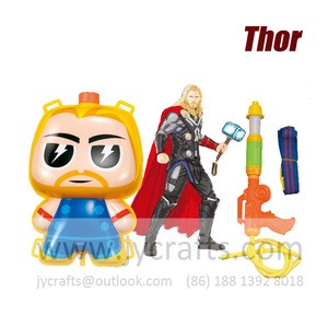 Hotsale Kids Party Favors Superheros Shaped Water Gun with backpack tanks for outdoor beach toys