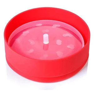 Hotsale round shape collapsible microwave silicone popcorn popper,silicone popcorn maker