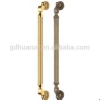 HR-335M door pull handle,golden color pull handle,luxury classic brass door handle in hotel
