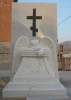 Hunan white cherub statue headstone, customized angel statue tombstone and monument