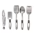 Import In stock of 25 Pieces kitchen utensil kit holder stainless steel Nylon Kitchen Cooking Utensils from China