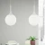 Import indoor modern new glass globe pendant light from China