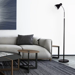 Industrial black modern hotel living room  floor lamp