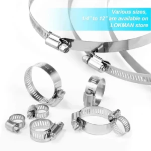 Industrial Rubber AC Car Turbo Pipe Tube Stainless Steel 316 American Type Hose Clamp Clamps