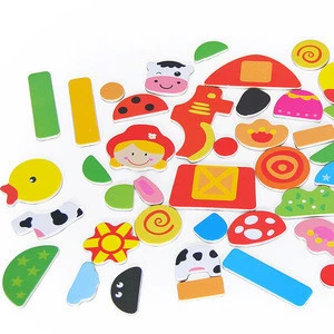 Initiation creative drawing educational toys wholesale Factory direct sale colorful animal double-sides magnetic toys