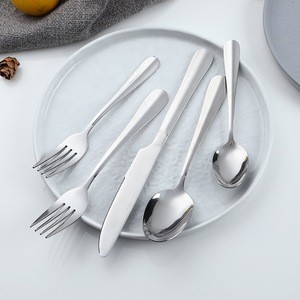 Inox Titanium Set Packaging Chinese Wedding Modern Silver Bulk Cutlery