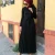 Import Islamic Clothing Solid Color Muslim Dress Abaya Long Flare Sleeve Pleated Islamic Dress from China