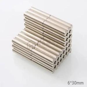 Italy supplies high performance cylindrical cylinder strong magnetic cat eye nail neodymium magnetic D6*30strong magnet